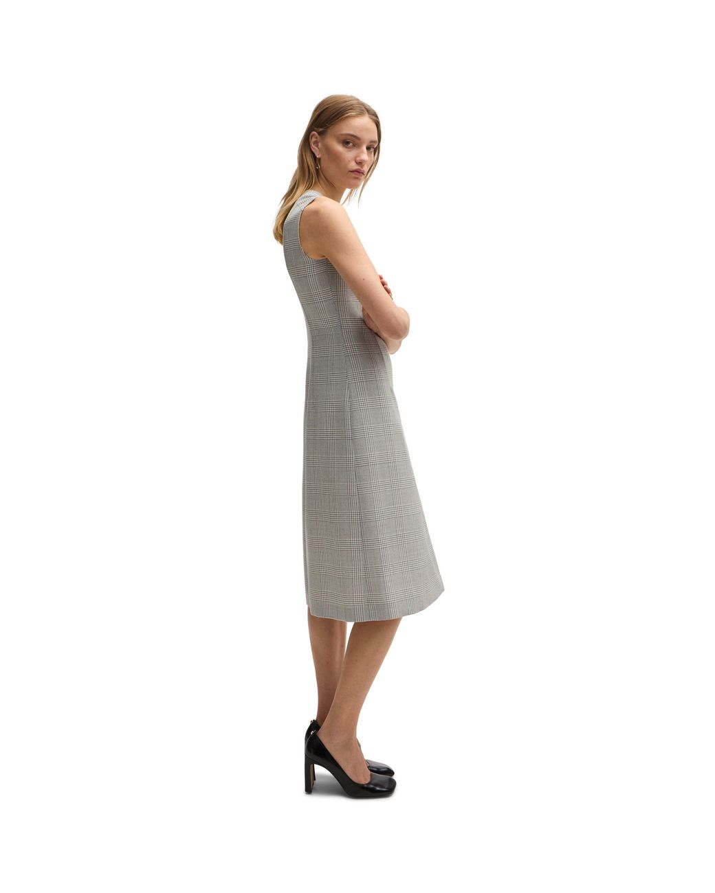 Boss Gray Dimala T-Shirt Dresses