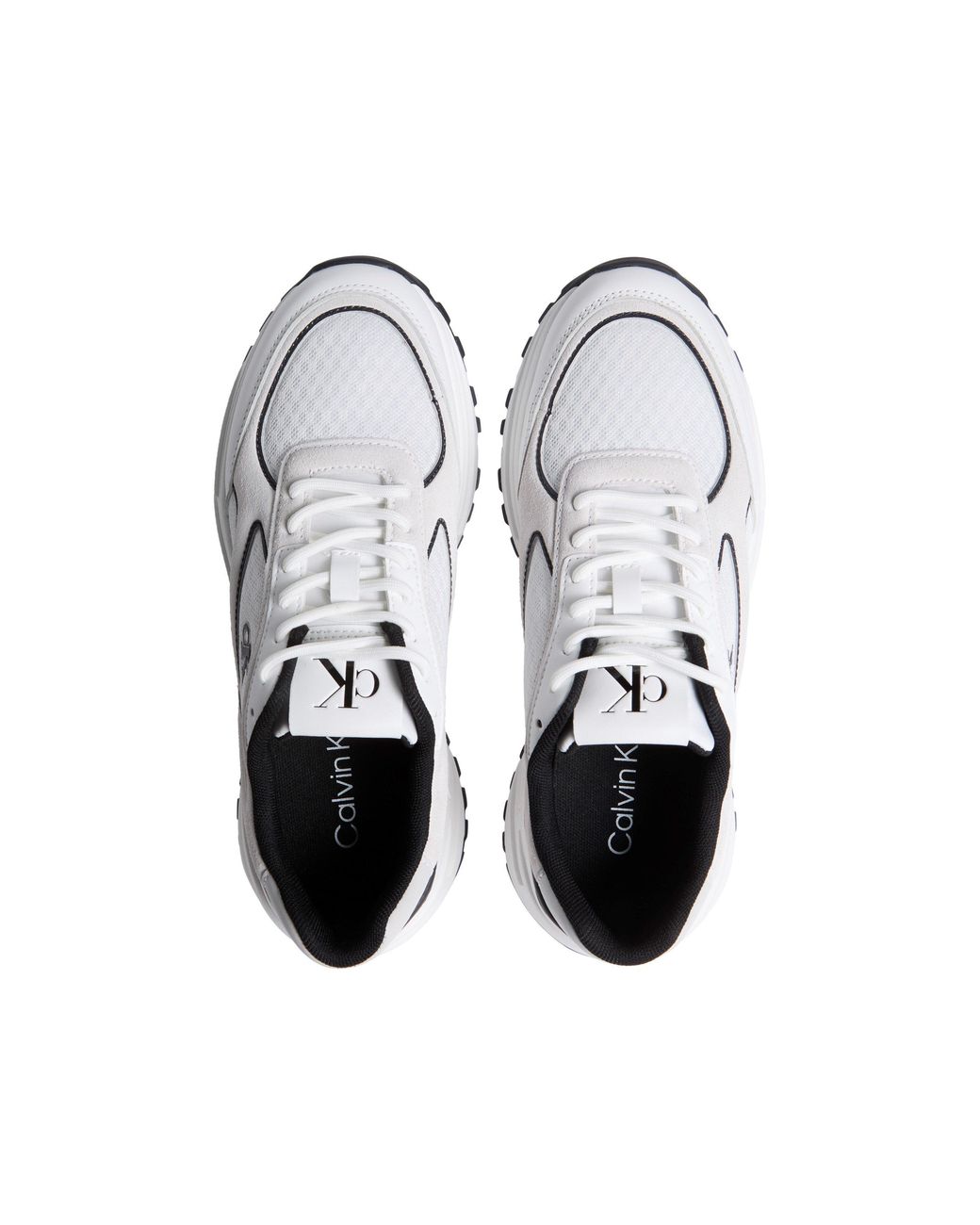 Calvin Klein White Hike Runner Chunky Trainers