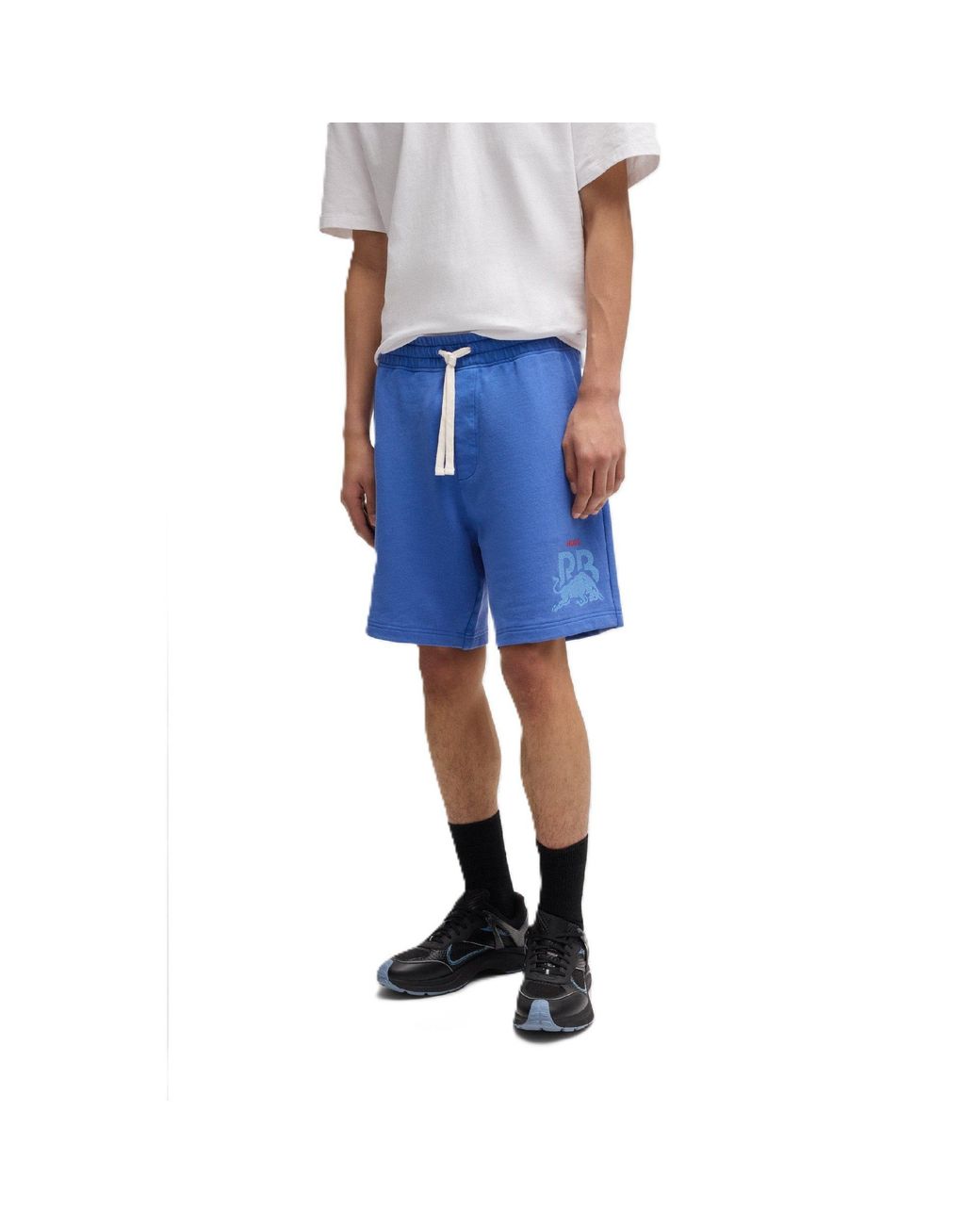 HUGO Blue Short Sleeve Polo Shirt for men