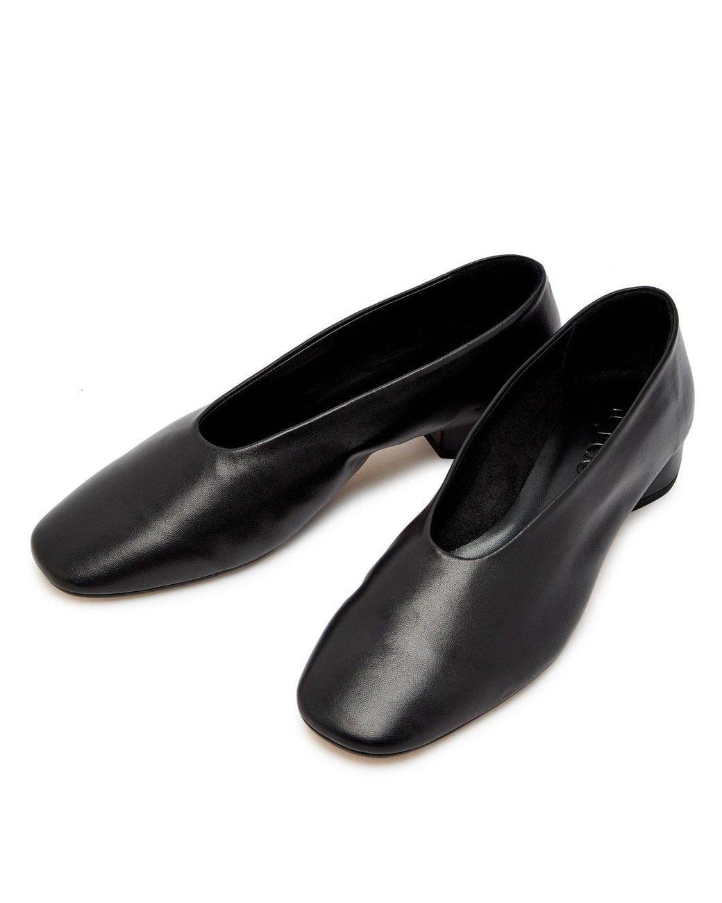 Aeyde Black Delia Nappa Leather Ballet Pumps