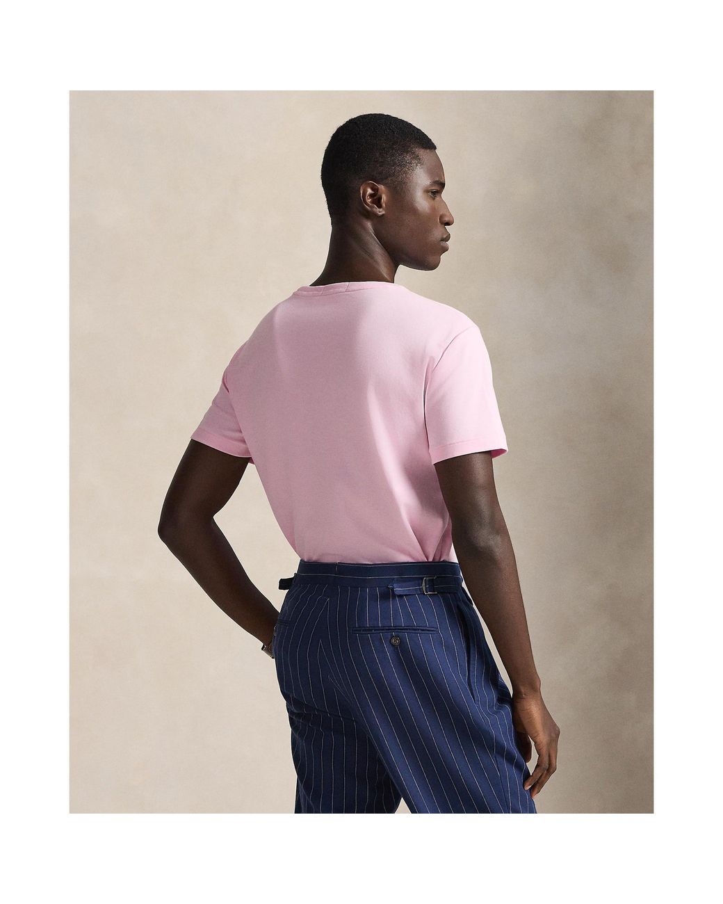 Polo Ralph Lauren Pink Regular Fit Pima T-Shirt for men