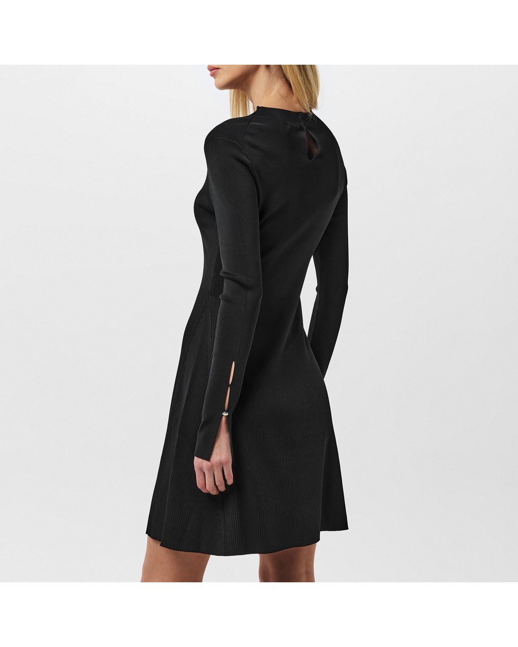 Boss Black Mini Viscose Knitted Jumper Dress