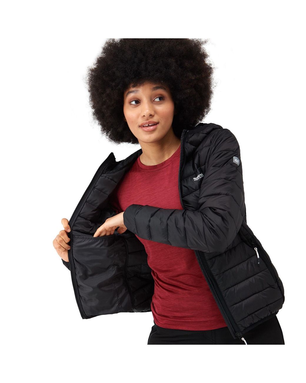 Regatta Black Marizion Quilted Lightweight Insulated Puffer Jacket