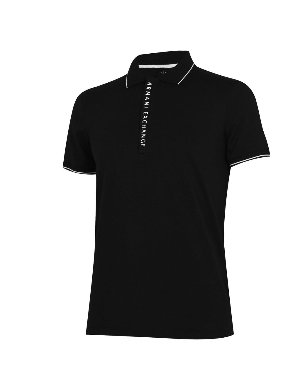 ARMANI EXCHANGE Black Polo for men