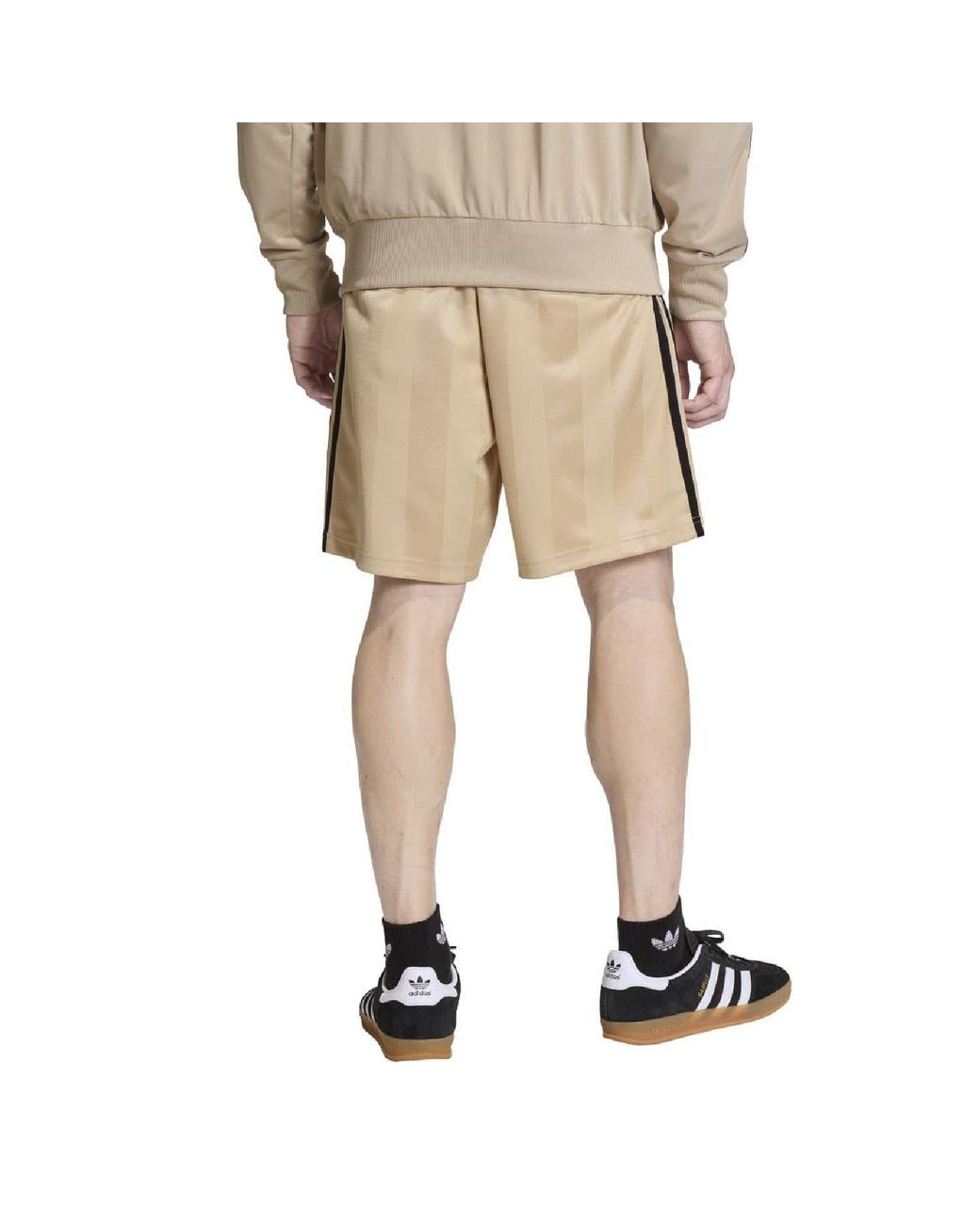 Adidas Originals Natural 3- Stripes Loose Engineered Shorts for men