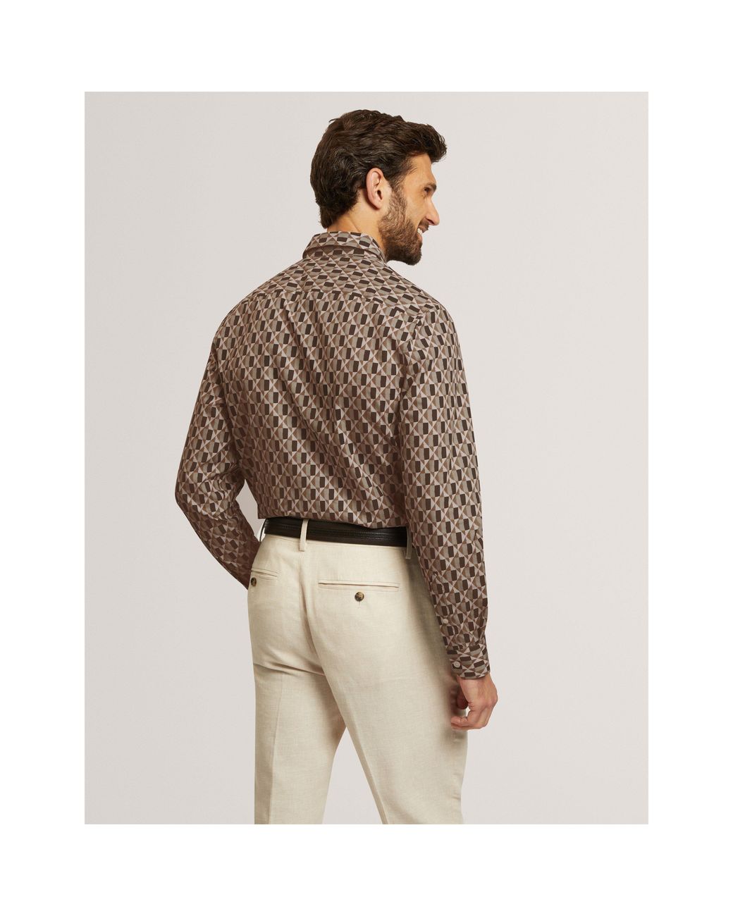 Ted Baker Brown Ted Reg Fit Shirt Sn71 for men