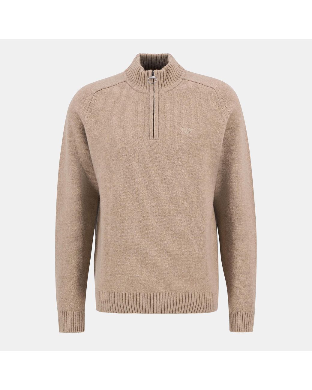 Barbour Natural Grangetown Half Zip Jumper for men