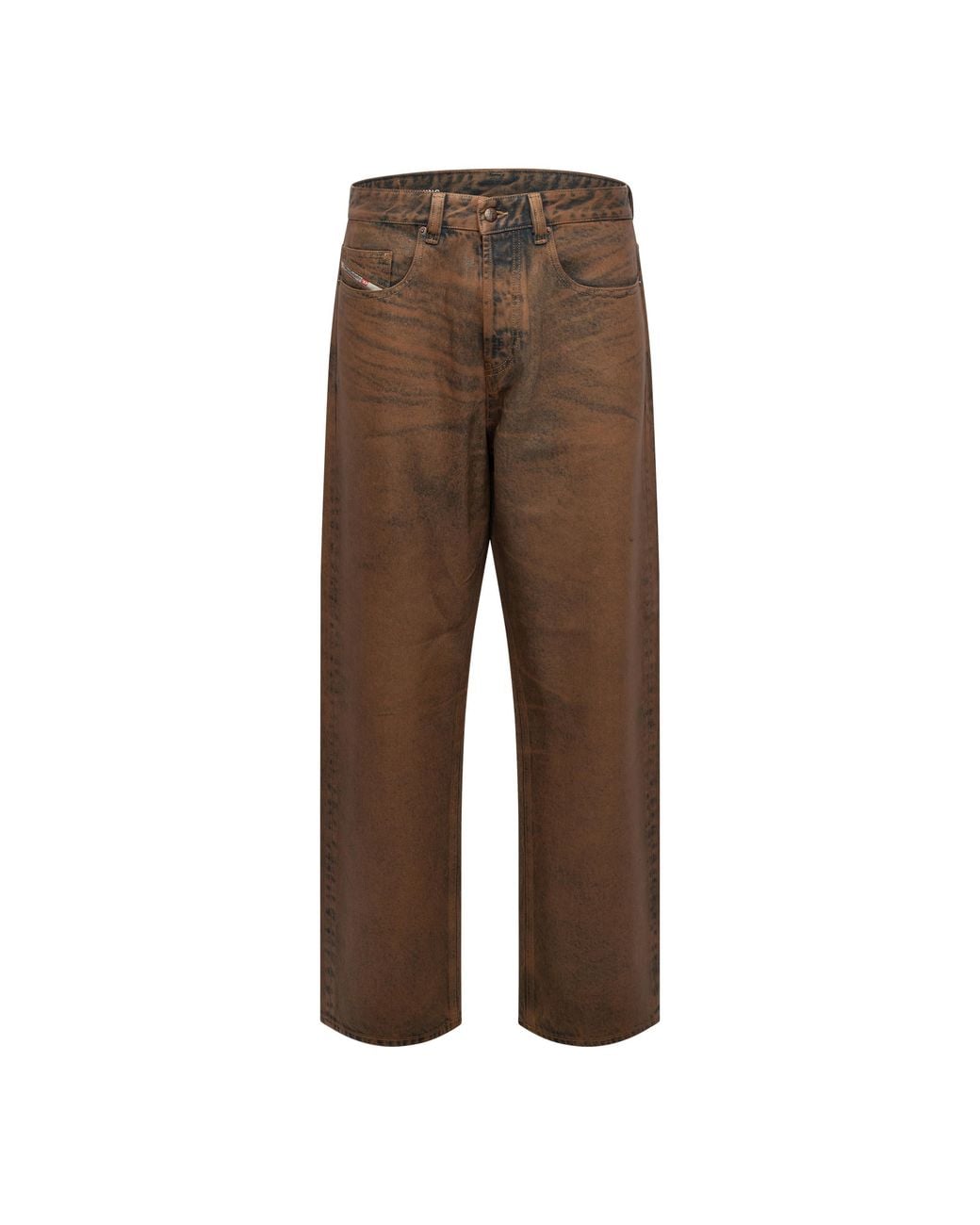 DIESEL Brown 2001 D-Macro Wide Leg Jeans for men