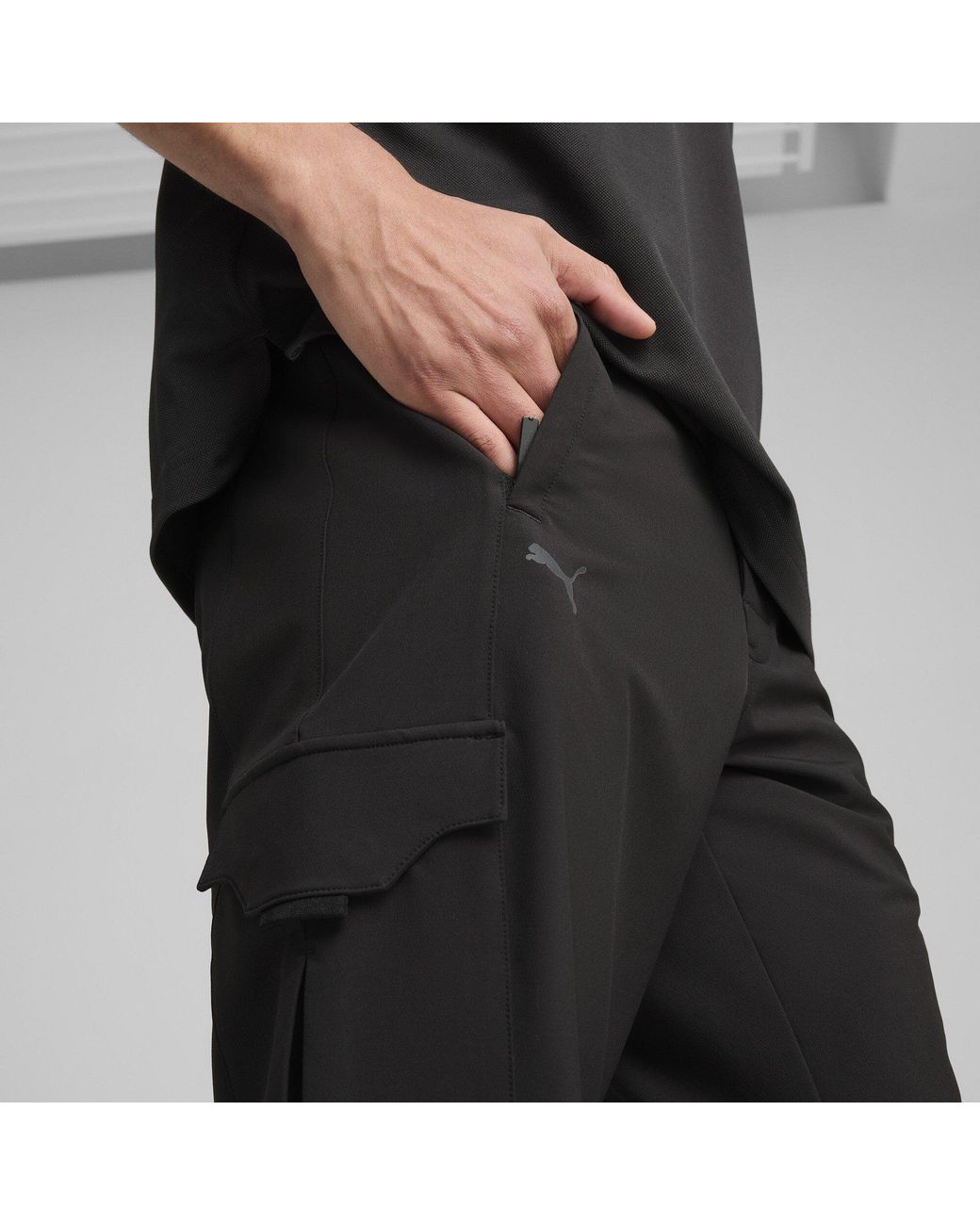 PUMA Black Pd Cargo Trousers for men