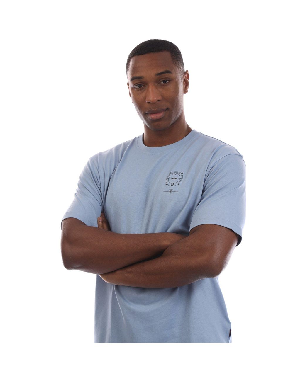 Boss Blue Te Voyage Short Sleeve Polo Shirt for men