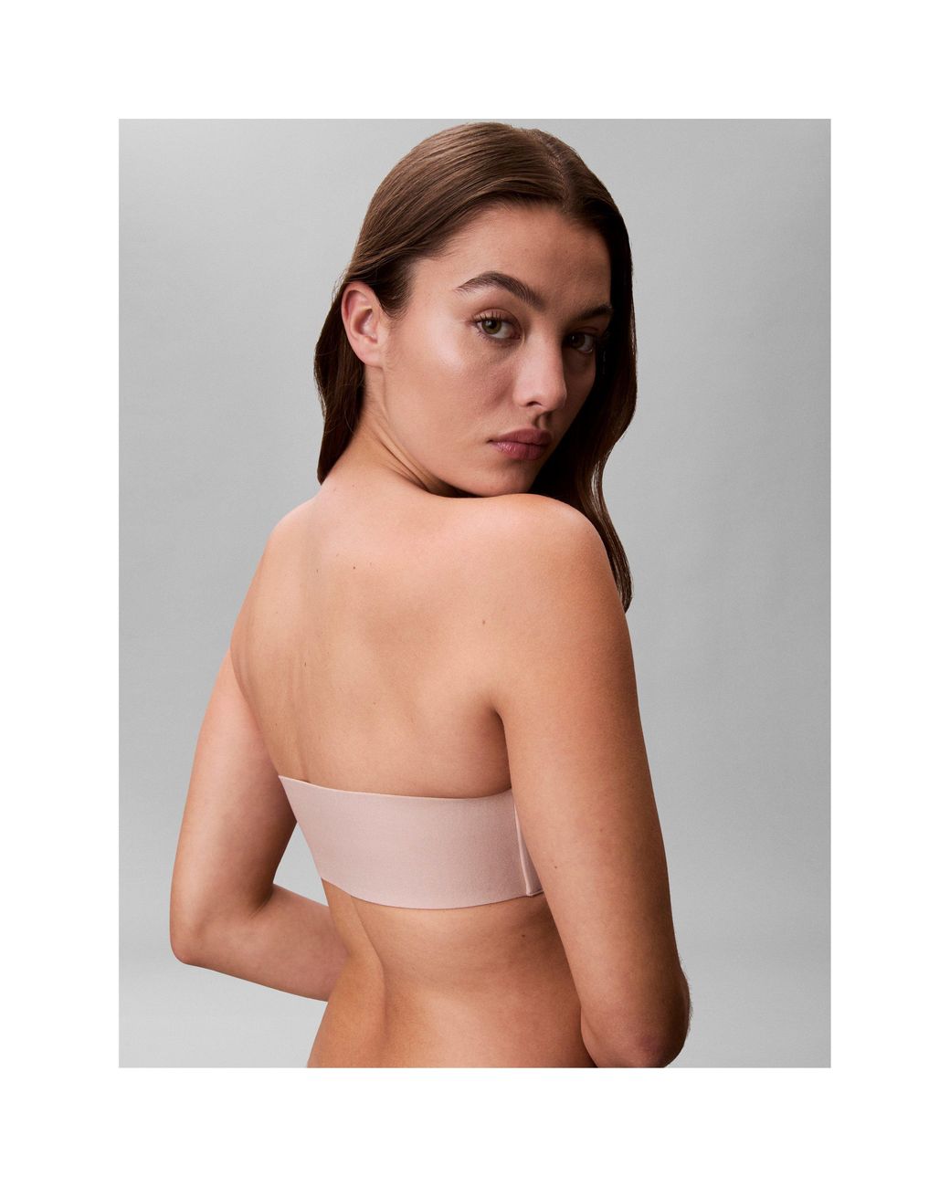 Calvin Klein Gray Non Wired Strapless Bra