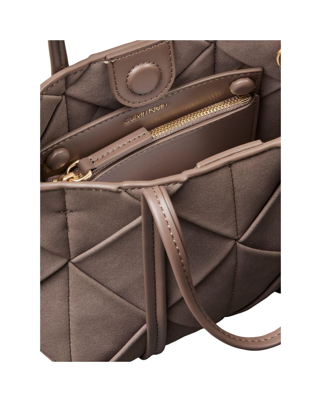 Calvin Klein Brown Woven Shoulder Bag