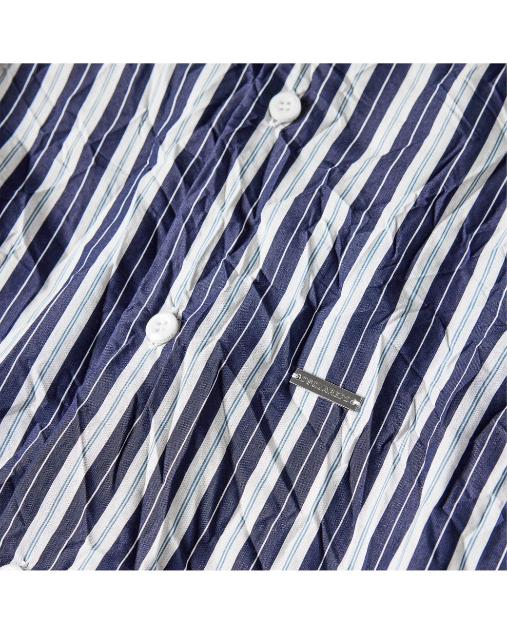 DSquared² Blue Long Sleeve Patterned Shirt for men