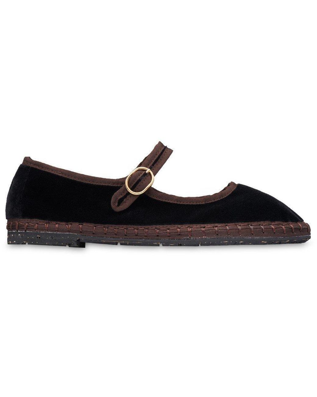 Flabelus Black Velvet Mary Jane