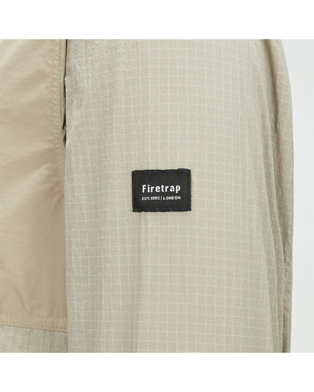 Firetrap Green Lightweight Wind Resistant Rain Anorak for men
