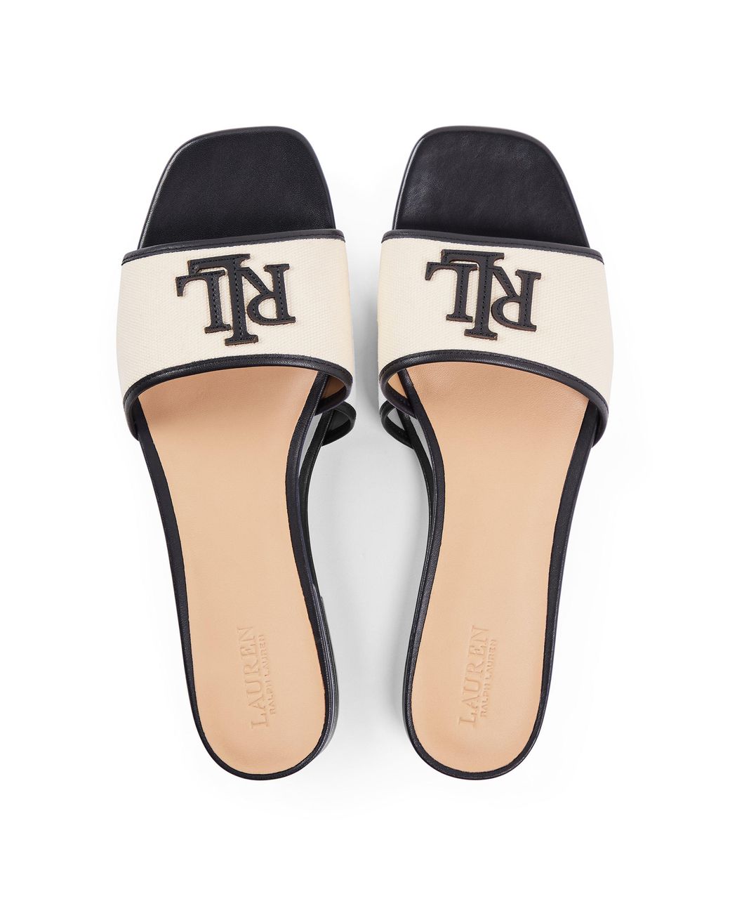 Ralph Lauren Brown Sliders