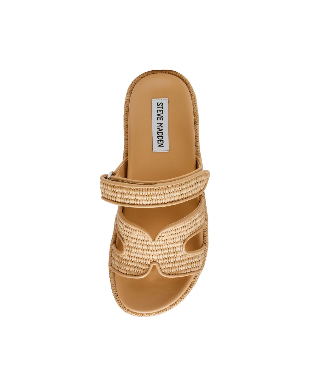 Steve Madden Natural Flatform Sandals