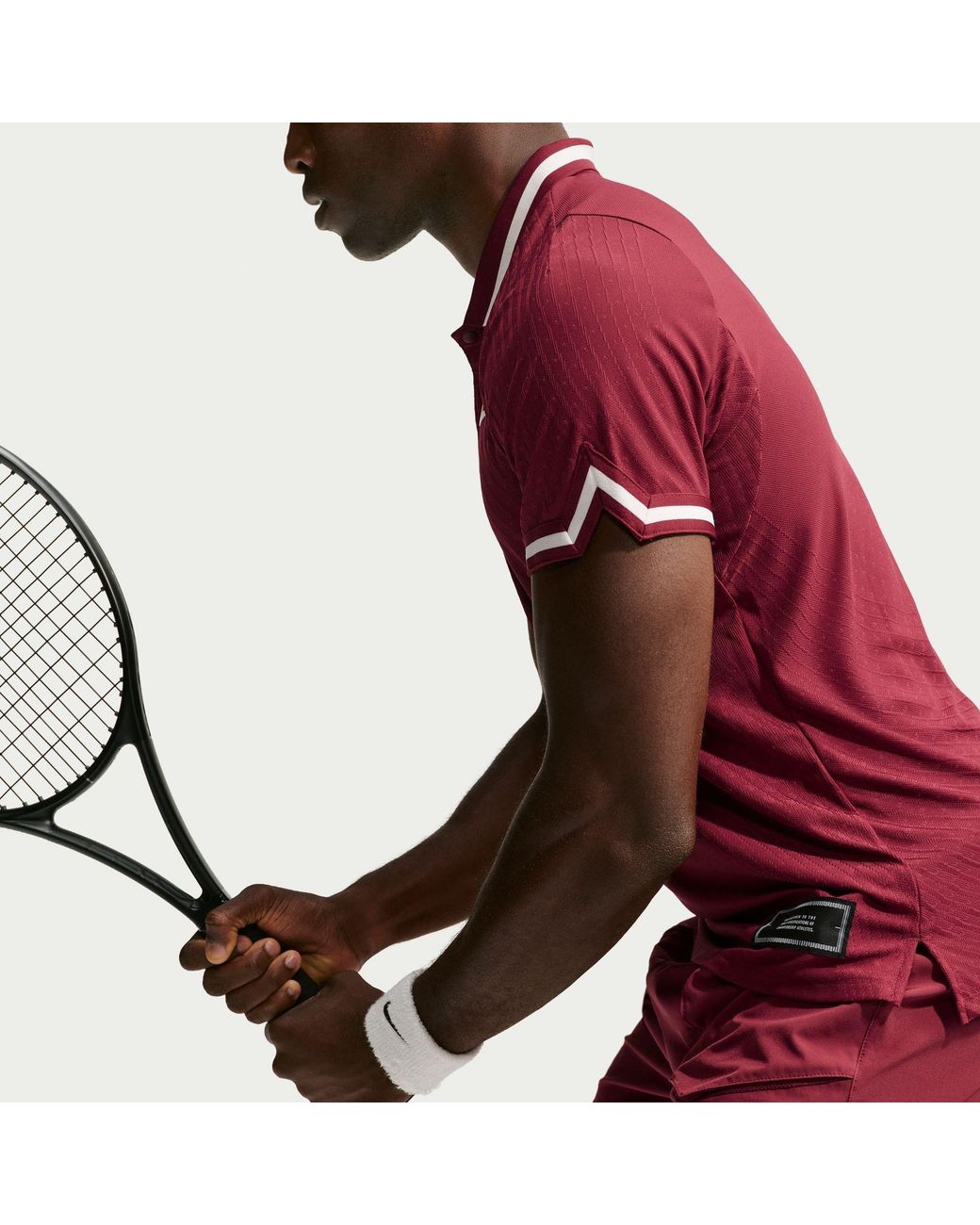 Nike Red Court Slam Aero-Fit Tennis Polo for men