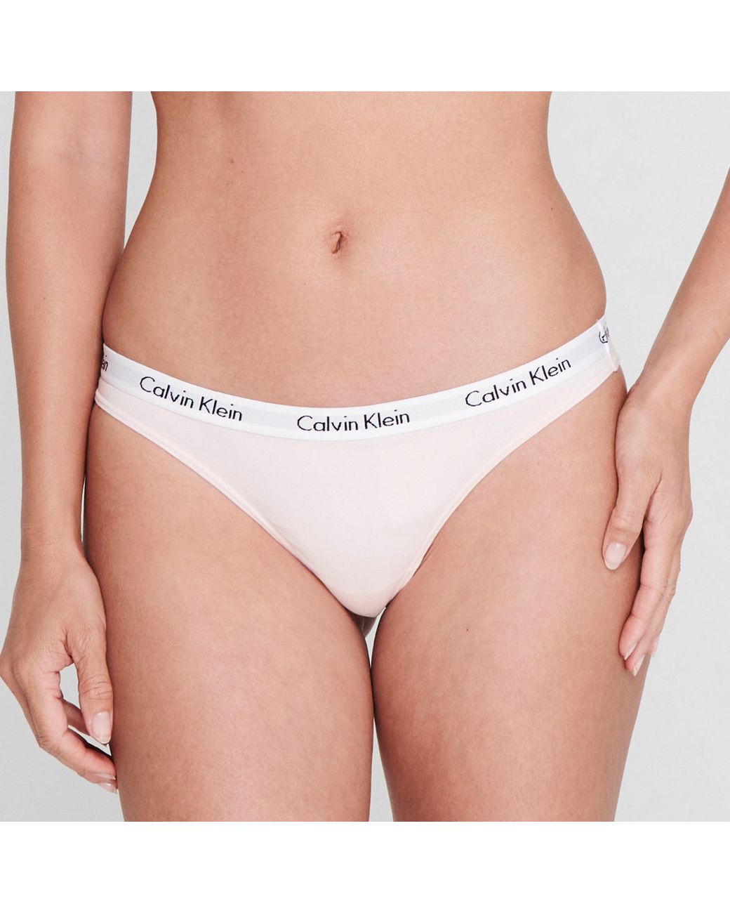 Calvin Klein White Carousel Thong