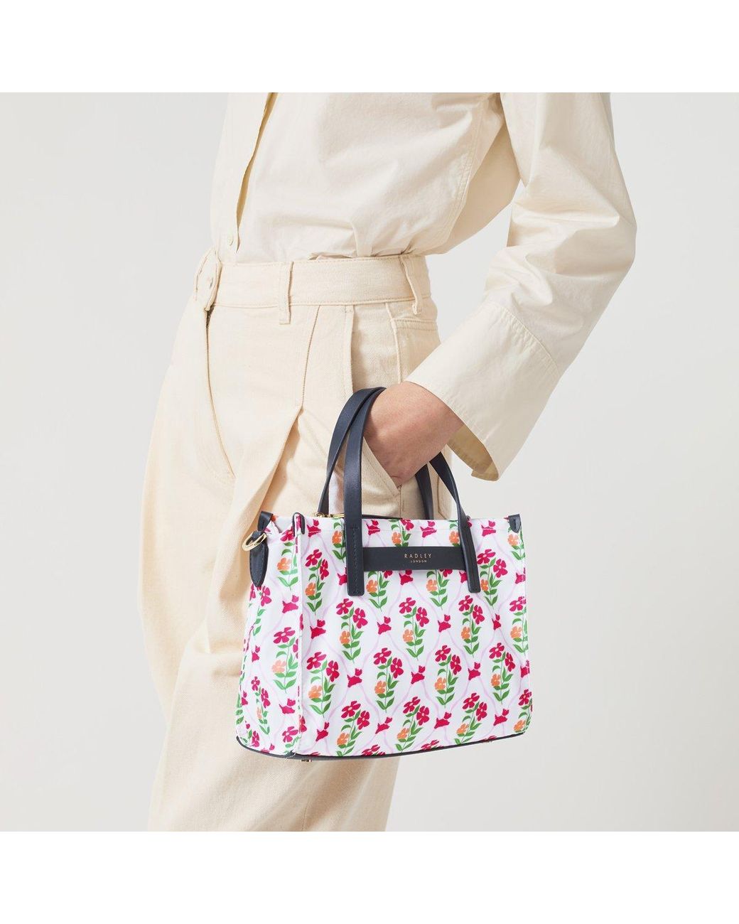 Radley Black Floral Shoulder Bags