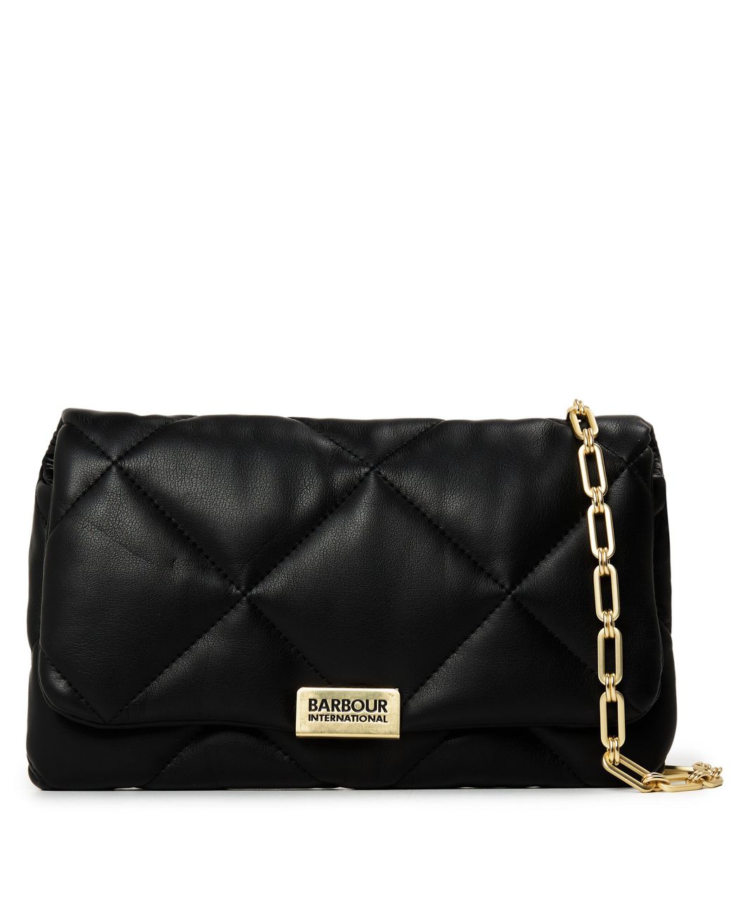 Barbour Gray Qualify Micro Faux Leather Crossbody Bag