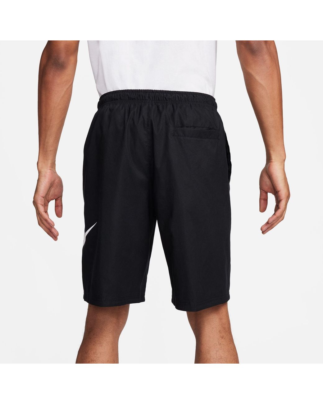 Nike Black Woven Club Tracksuit Shorts for men