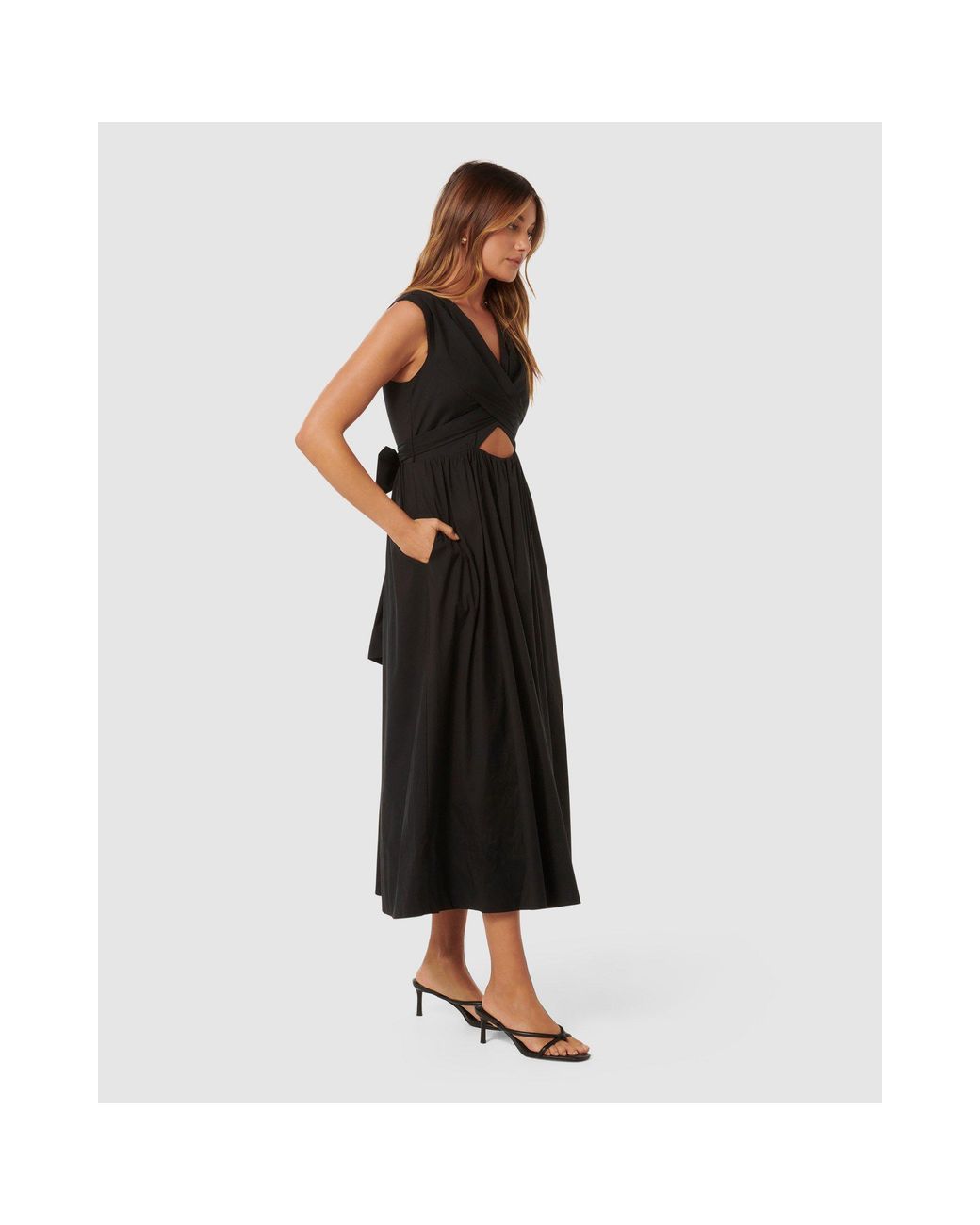 Forever New Black Becky Twisted Dress
