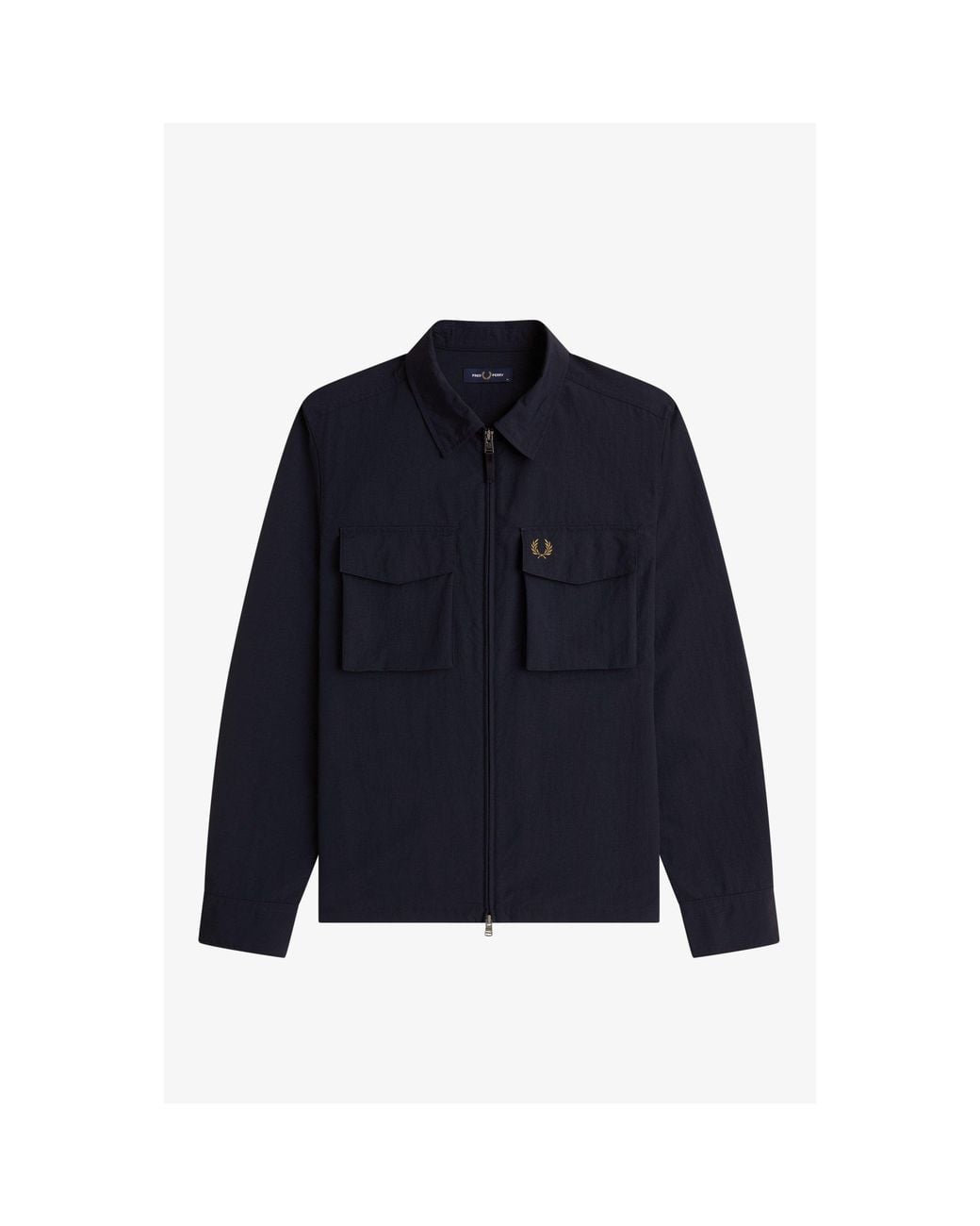 Fred Perry Blue Overshirt for men