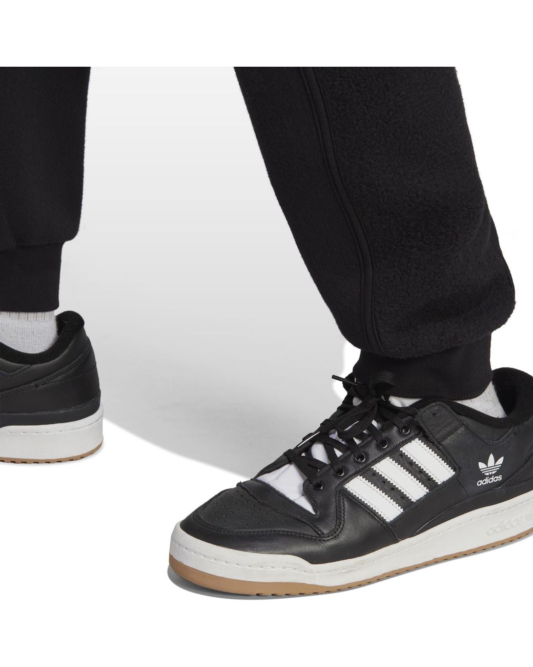 Adidas Originals Black Swap Closed Hem Woven Joggers for men