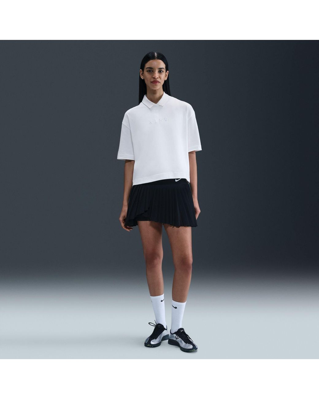 Nike White Nsw Luxe Short-Sleeve Cotton Boxy T-Shirt