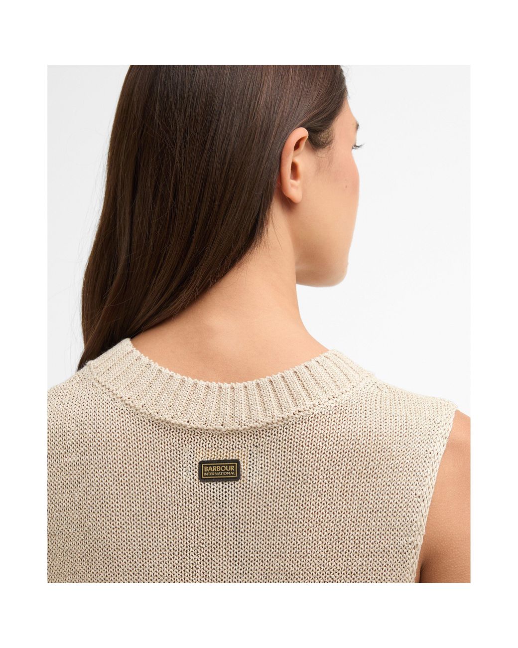 Barbour Natural Knitted Sweater Vest