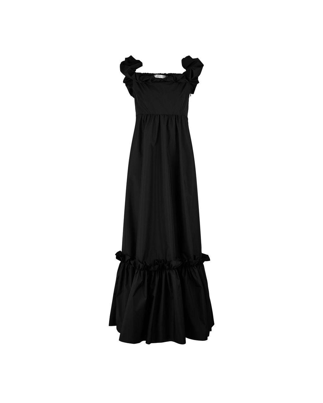 LoveShackFancy Black Ferra Maxi Dress