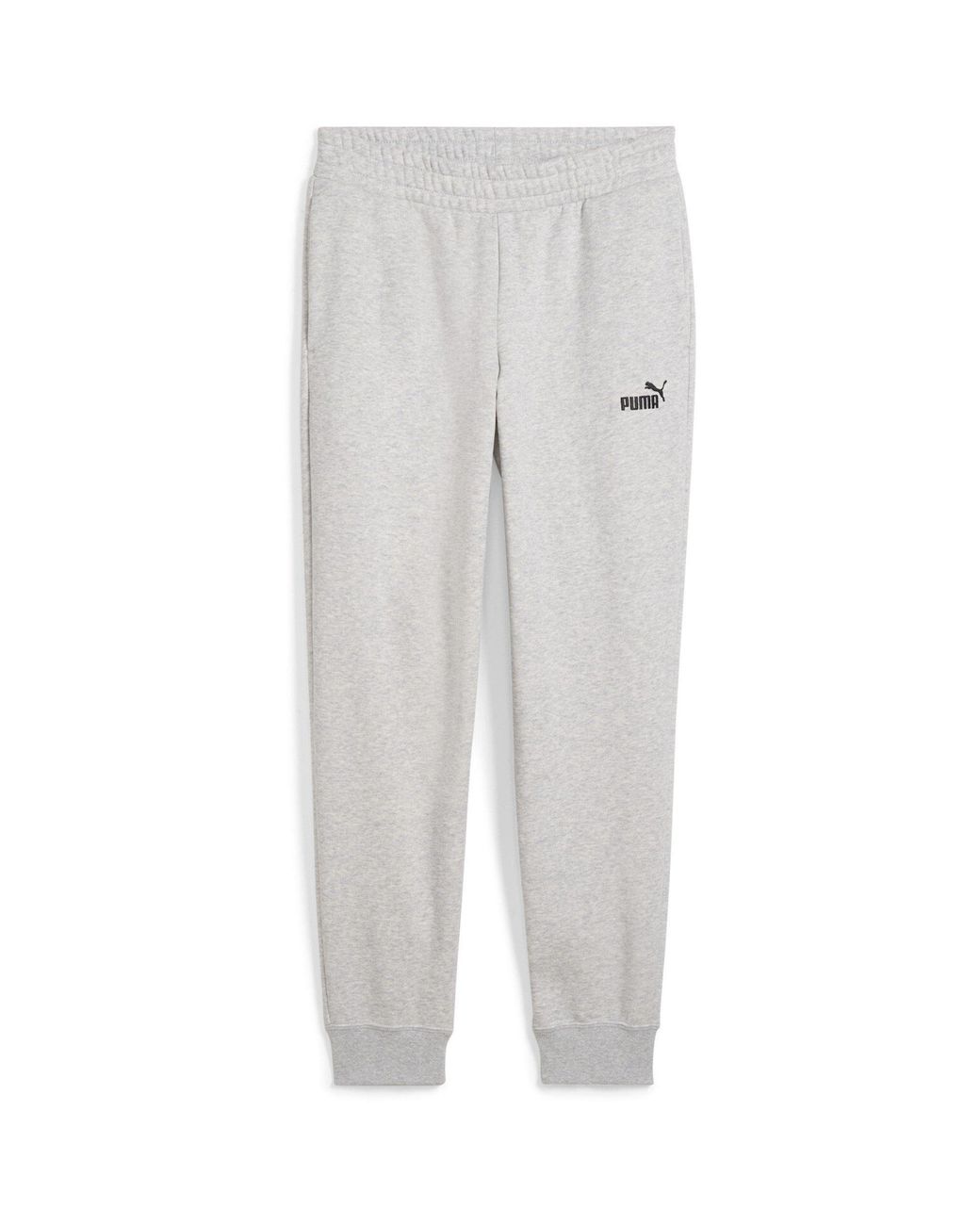 PUMA Gray Essentials Logo Slim Trousers