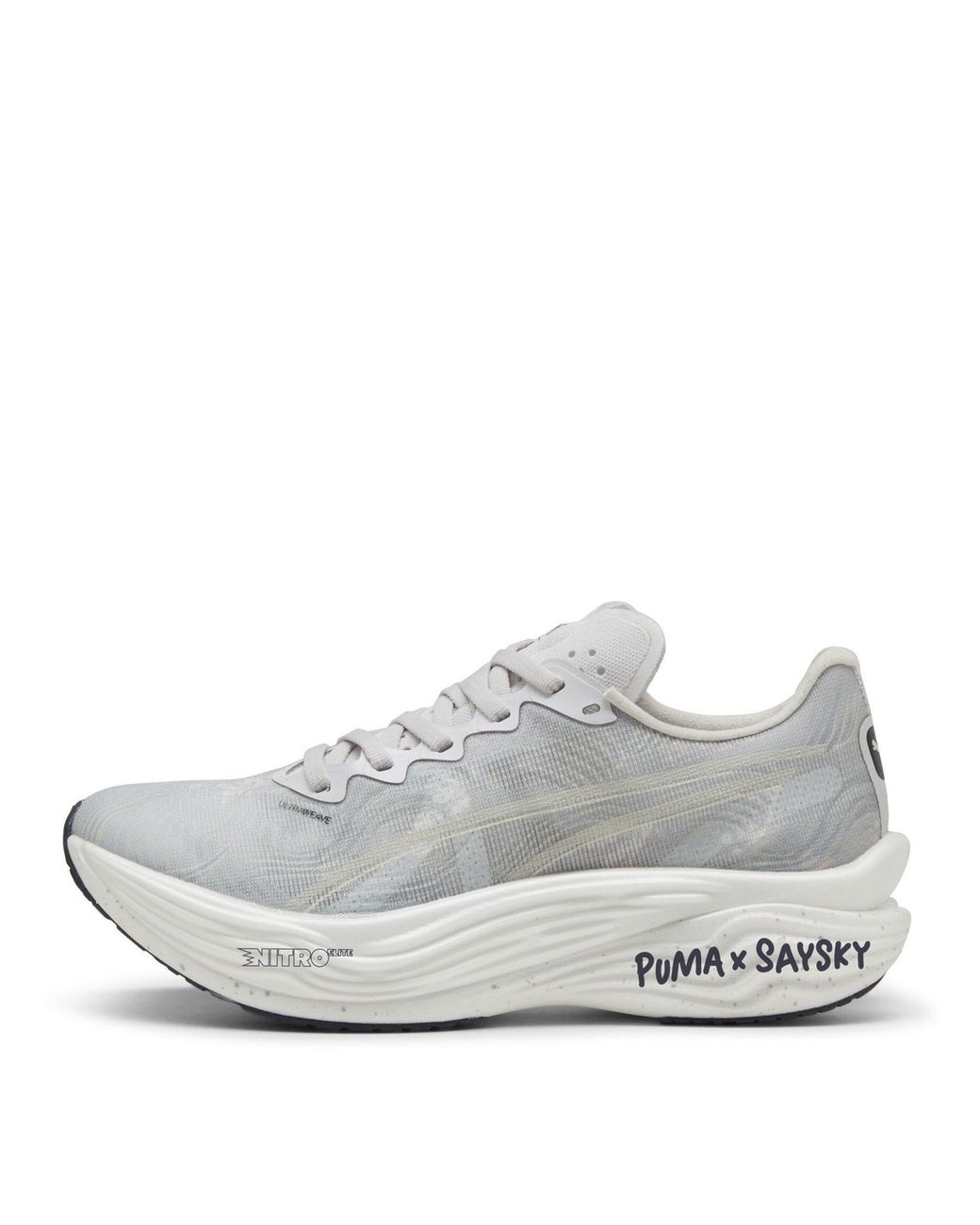 PUMA White Deviate Nitro Elite 3 Saysky Wns Road Running Shoes
