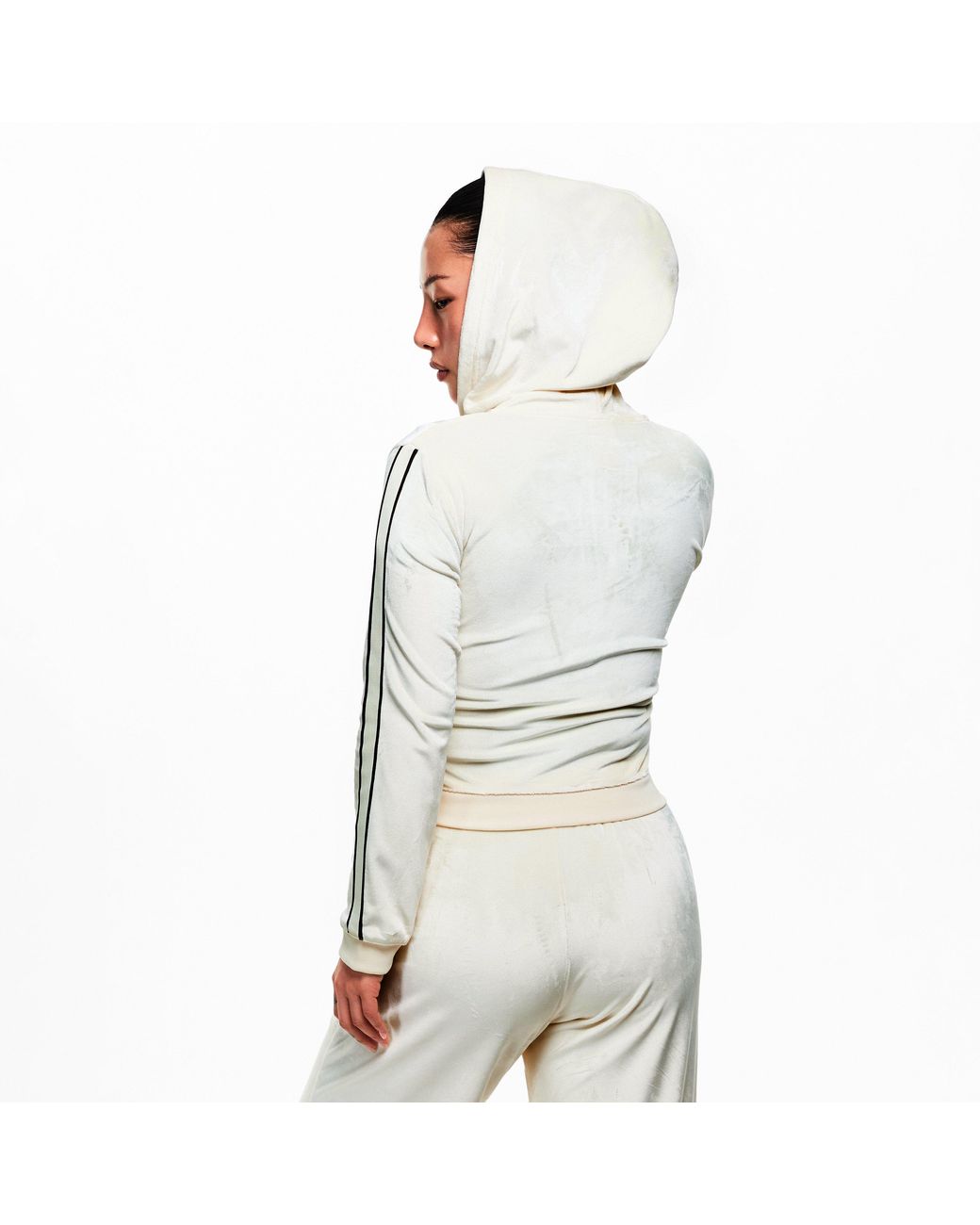 Nike White Velour Track Top