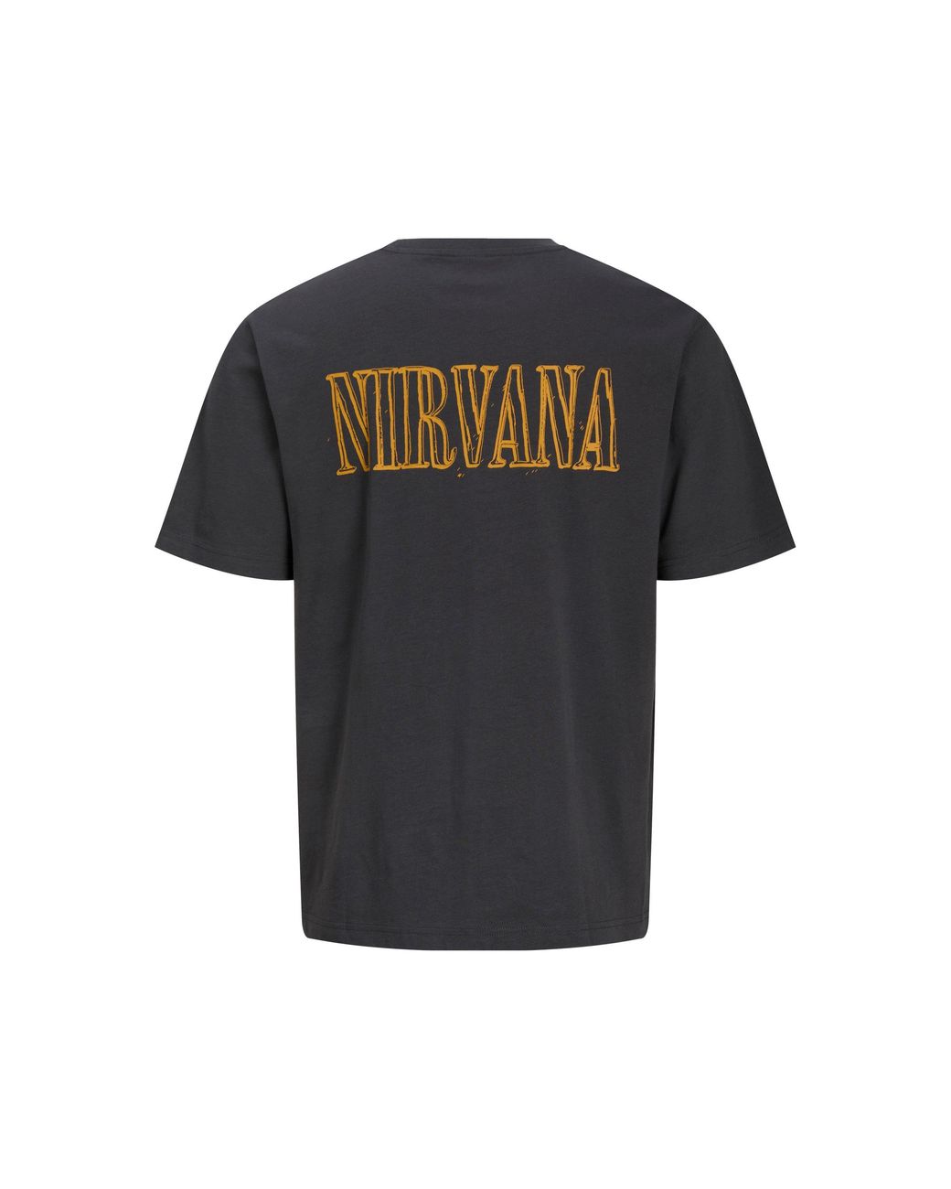 Jack & Jones Black Nirvana Band Regular Fit T-Shirt for men