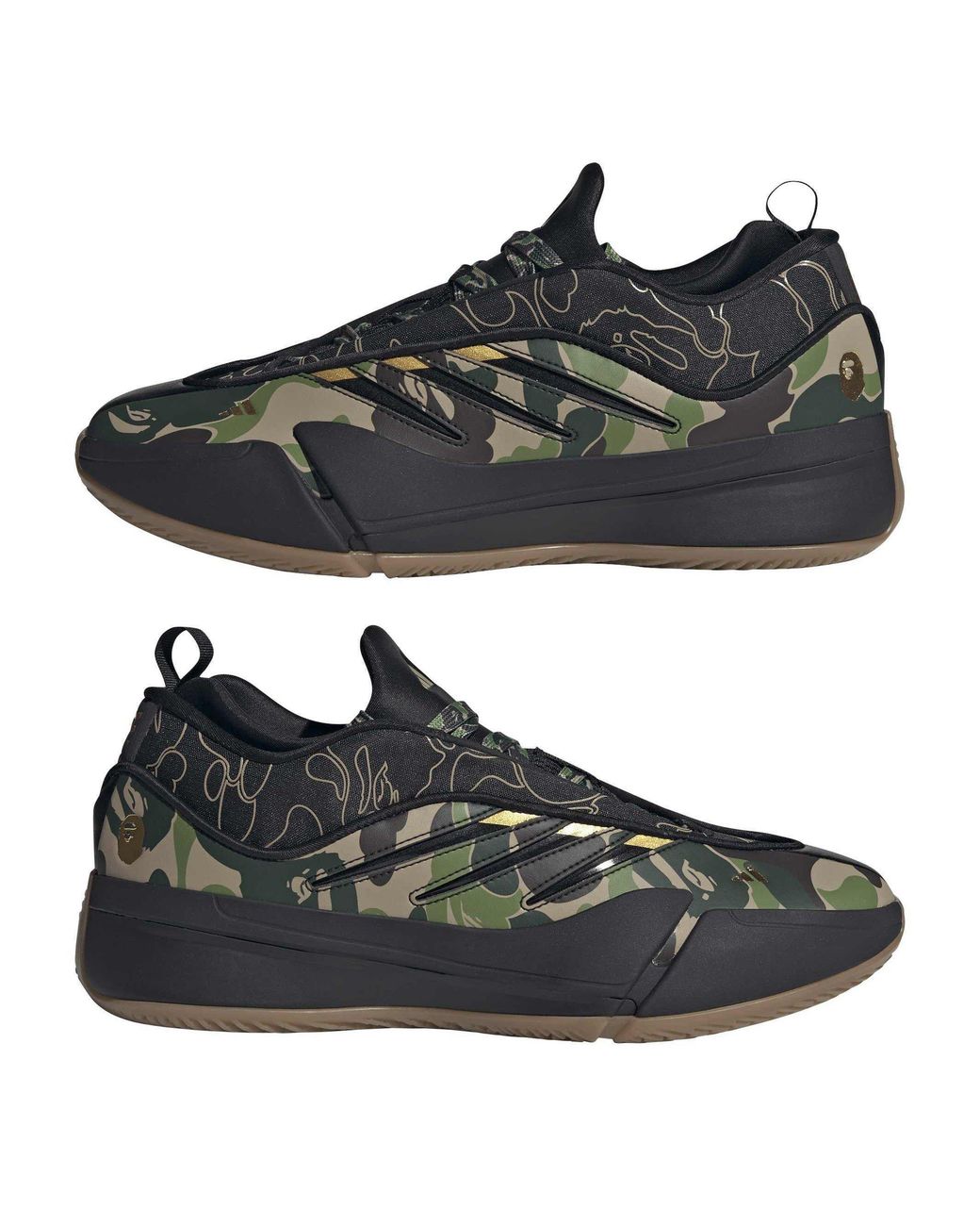 Adidas Originals Blue Bape X Adidas Dame 9 Trainers for men