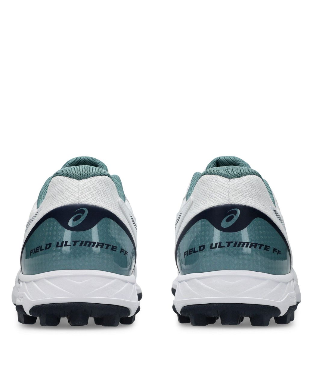 Asics White Field Astro Hockey Shoes for men