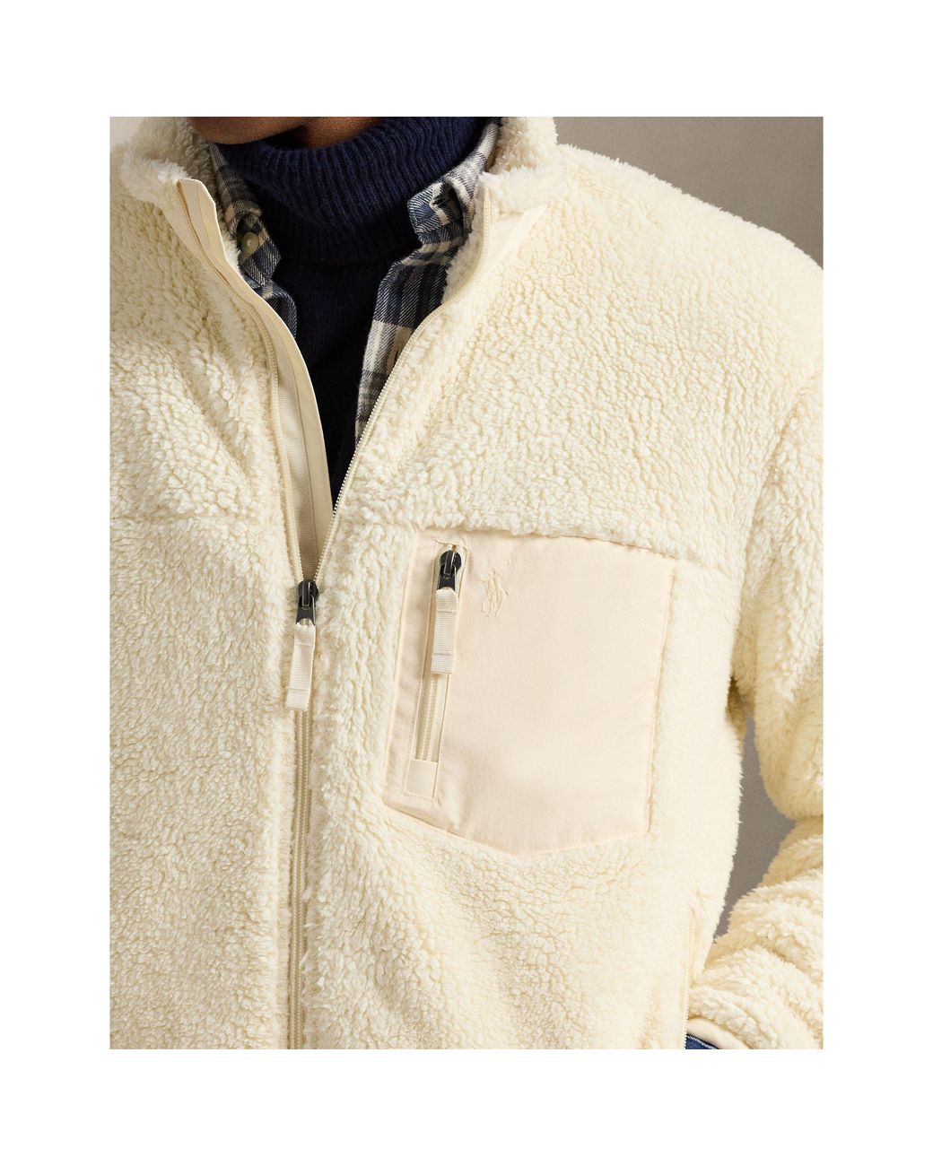 Polo Ralph Lauren Natural Hipile Full Zip Fleece for men