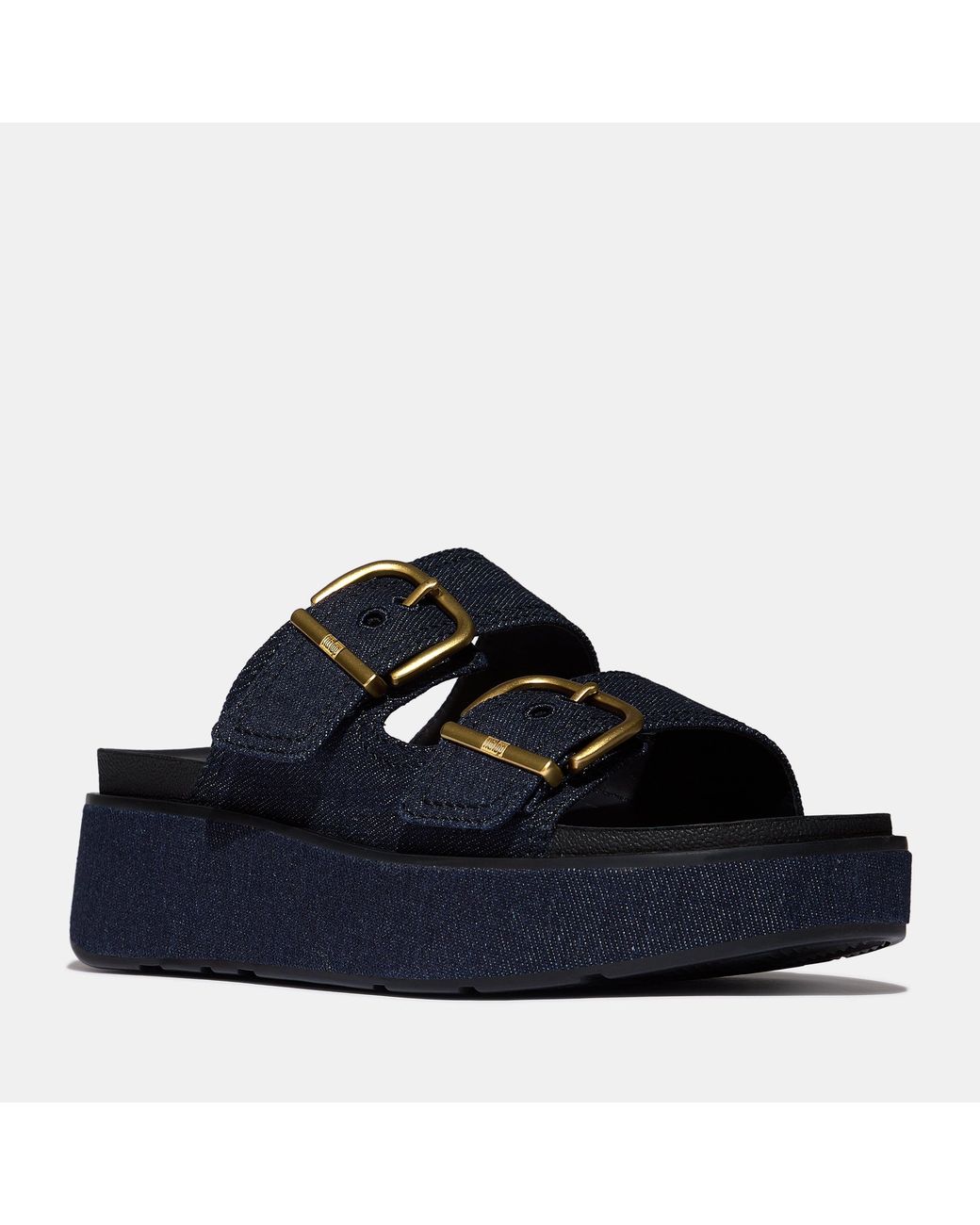 Fitflop Blue Gen-Ff Max Buckle Slides