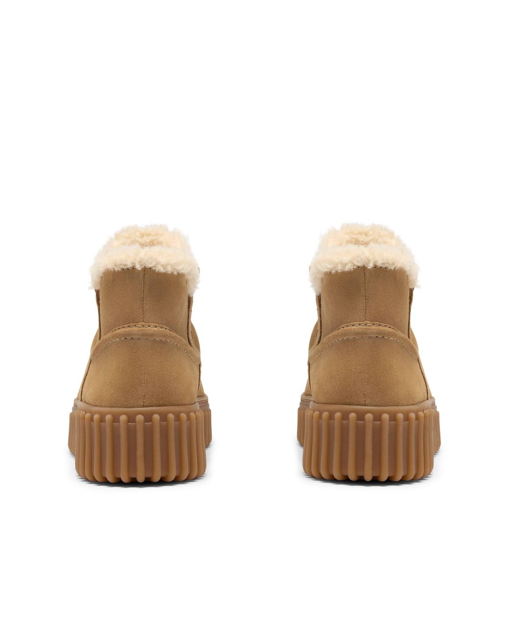 Clarks Brown Torhill Warm Suede Flat Ankle Boots