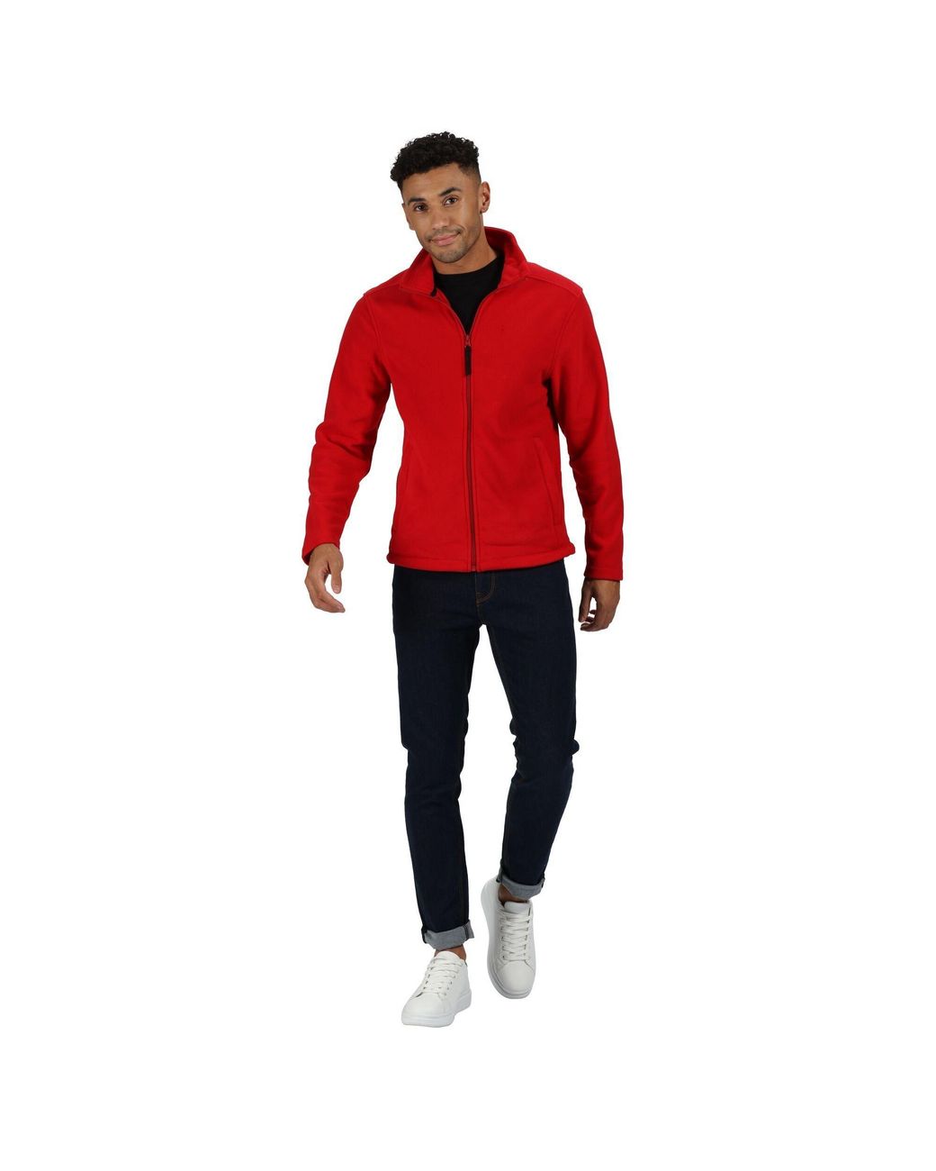 Regatta Red Micro Full-Zip Fleece for men
