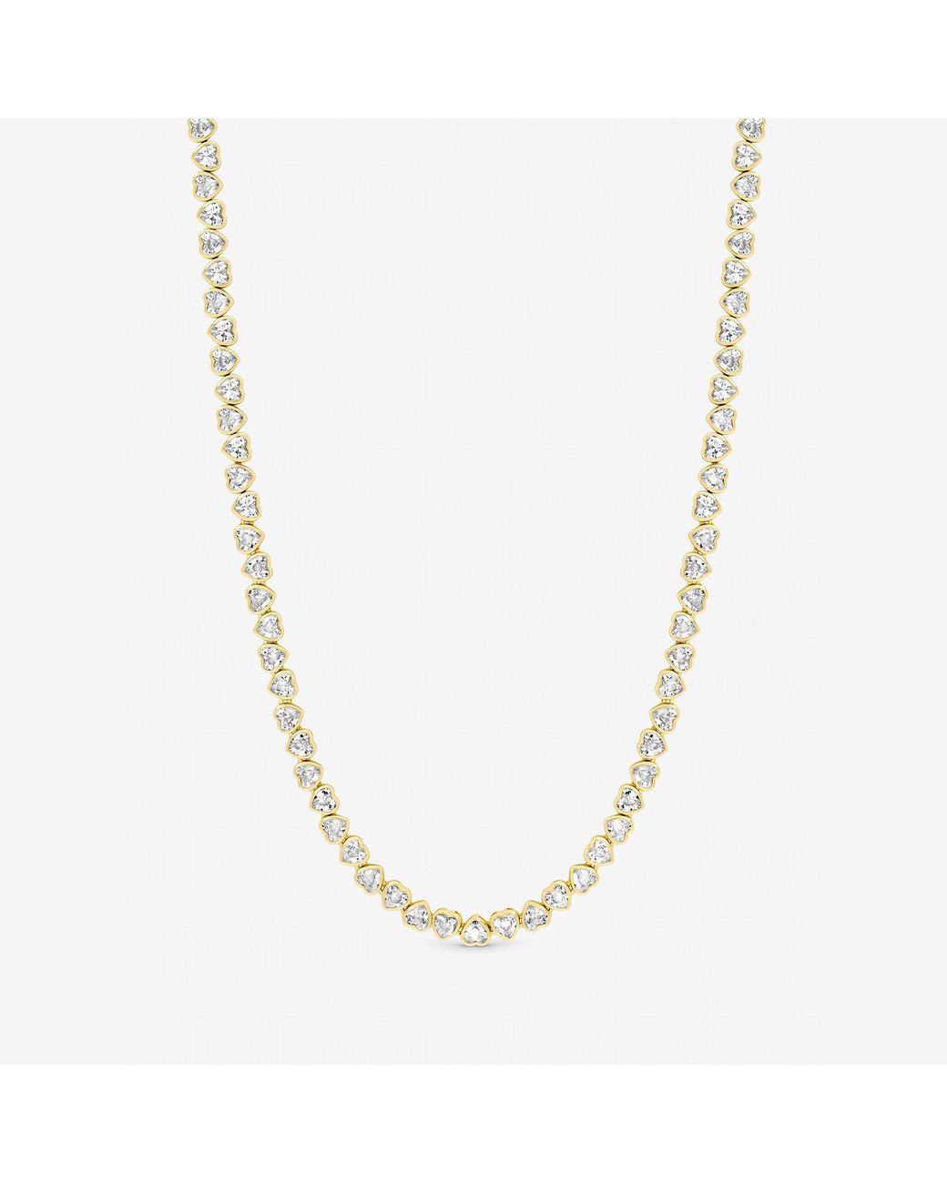 Jon Richard Blue Plated Cubic Zirconia Heart Allway Necklace
