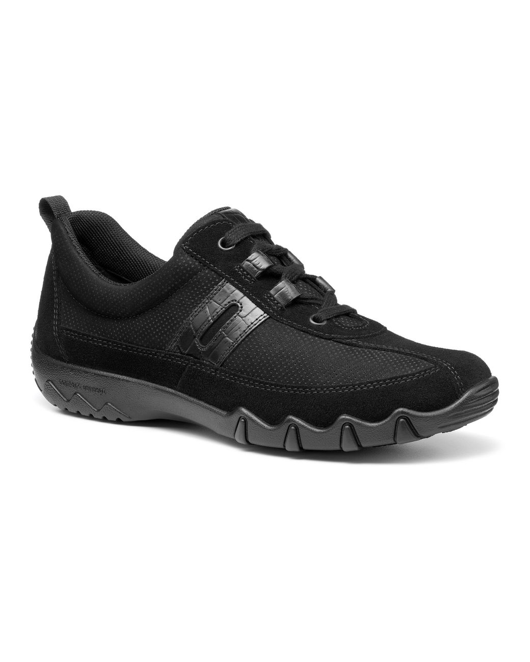 Hotter Black Leanne Ii Extra Wide Trainers