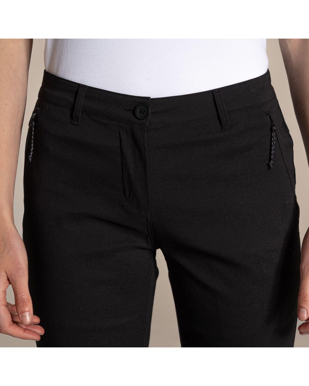 Craghoppers Black Kiwi Pro Iii Cropped-Leg Trousers