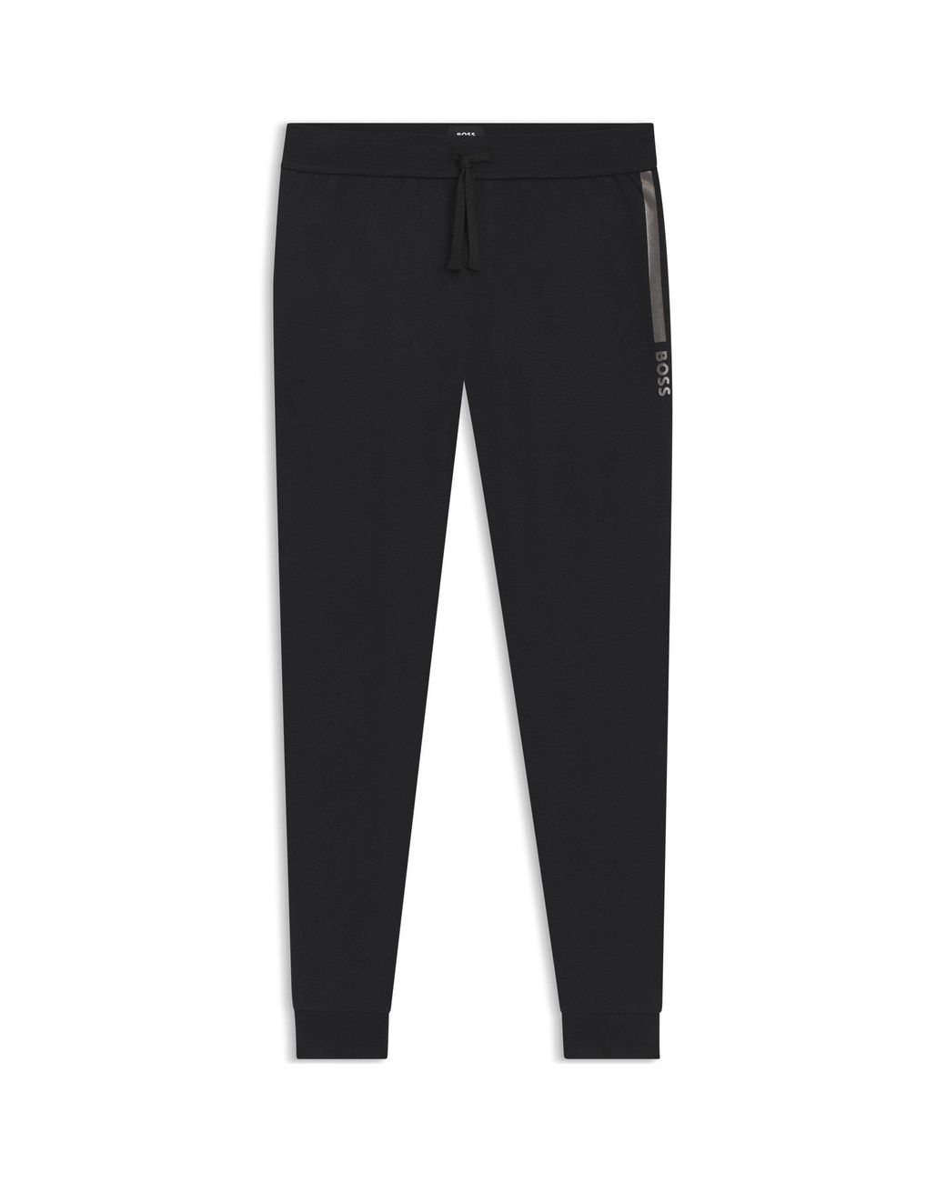 Boss Blue Logo Tapered Jogging Bottoms for men