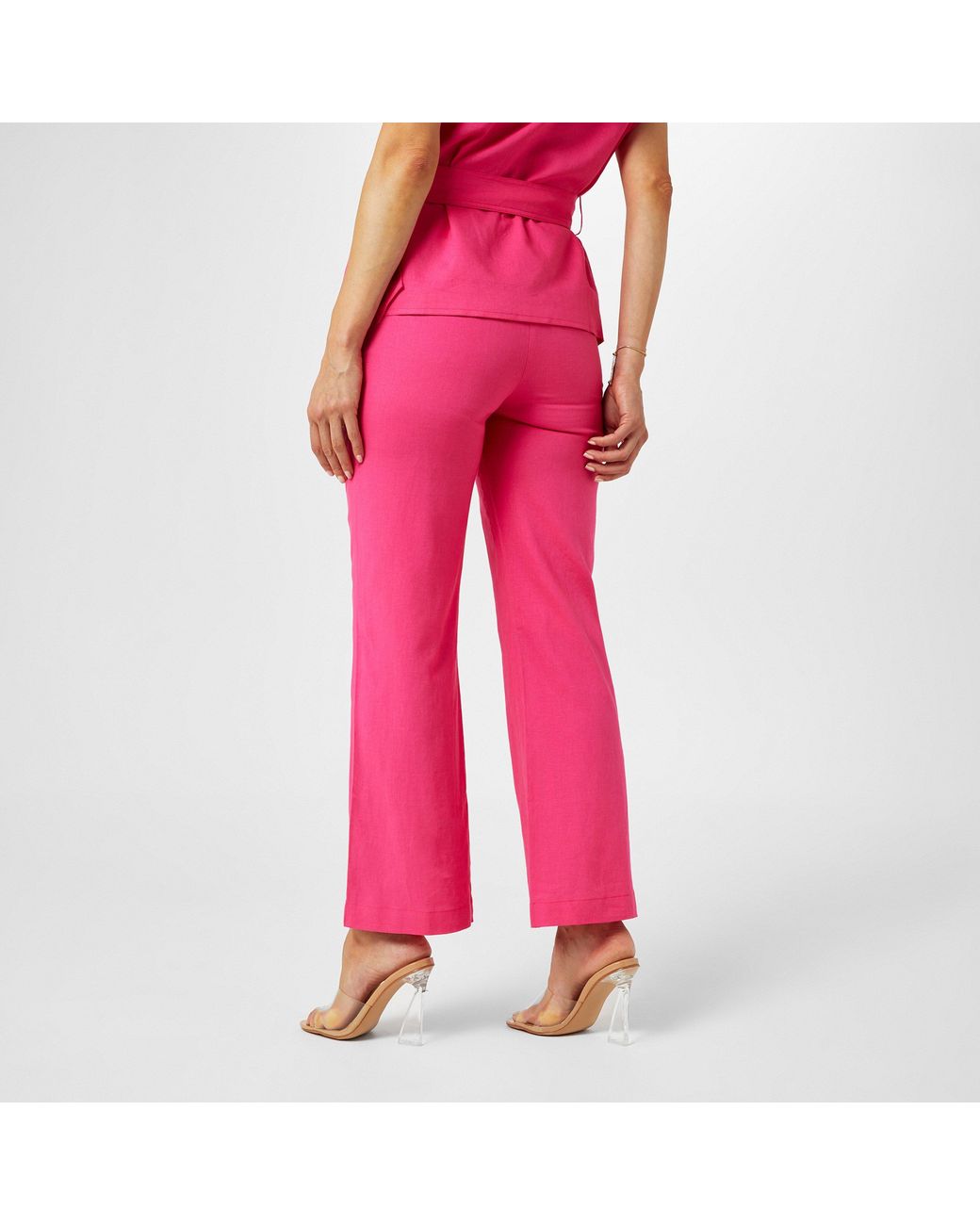 Biba Pink Linen Trouser