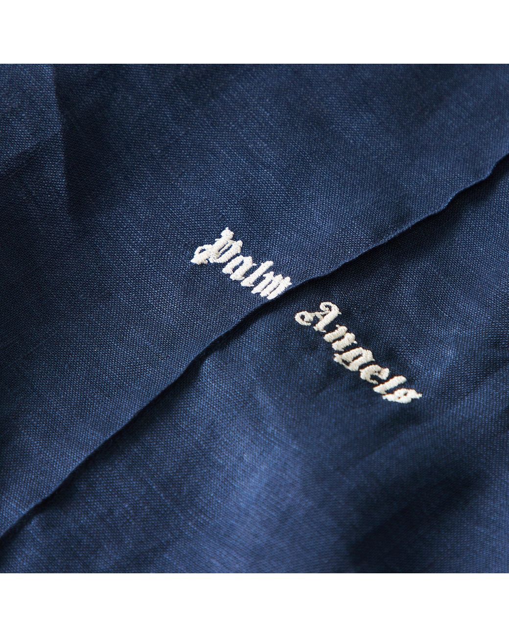 Palm Angels Blue Woven Tracksuit Shorts for men