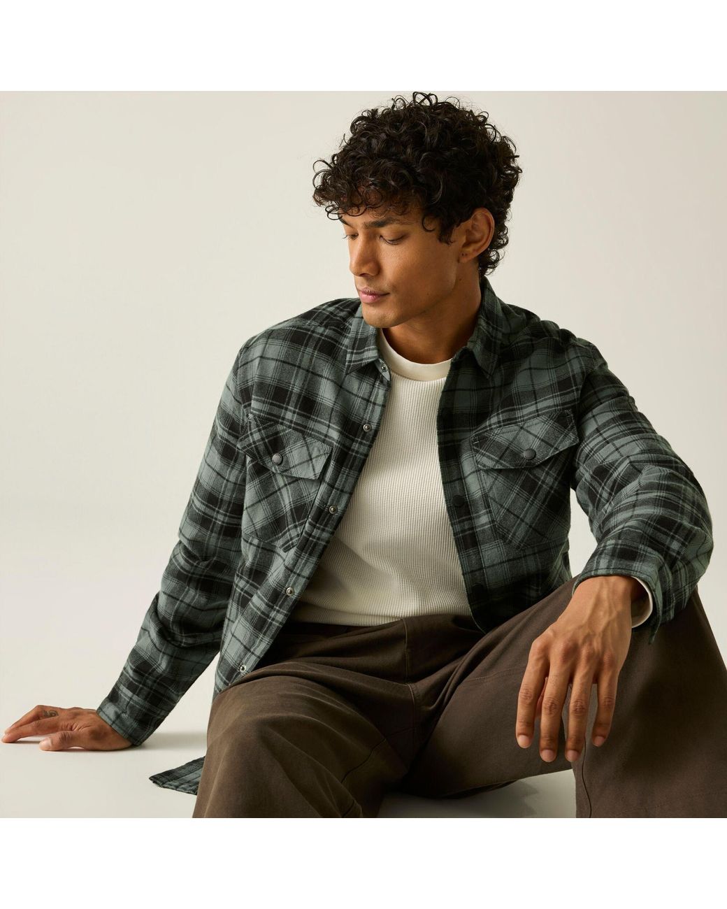 Regatta Green Spennith Shacket for men