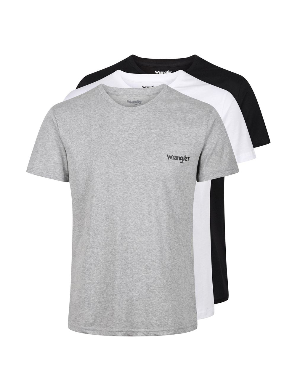 Wrangler Gray 3Pk T-Shirts Foster for men